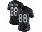 Women Nike Oakland Raiders #88 Clive Walford Vapor Untouchable Limited Black Team Color NFL Jersey