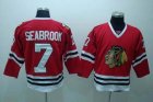 nhl chicago blackhawks #7 seabrook red