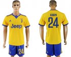 2017-18 Juventus 24 RUGANI Away Soccer Jersey