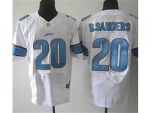 Nike NFL Detroit Lions #20 B.sanders White Jerseys(Elite)