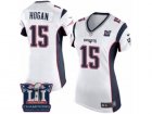 Womens Nike New England Patriots #15 Chris Hogan Elite White Super Bowl LI Champions NFL Jersey