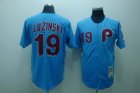 mlb philadelphia phillies #19 luzinski m&n blue