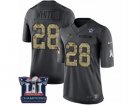 Youth Nike New England Patriots #28 James White Limited Black 2016 Salute to Service Super Bowl LI Champions NFL Jersey