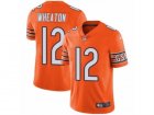 Mens Nike Chicago Bears #12 Markus Wheaton Vapor Untouchable Limited Orange Rush NFL Jersey