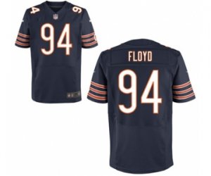 Men\'s Nike Chicago Bears #94 Leonard Floyd Elite Navy Blue Team Color NFL Jersey