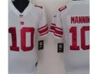 Nike Women NFL New York Giants #10 Eli Manning White Jerseys