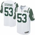 Mens Nike New York Jets #53 Mike Catapano Game White NFL Jersey