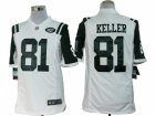 Nike NFL New York Jets #81 Dustin Keller White Jerseys(Limited)