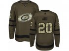 Youth Adidas Carolina Hurricanes #20 Sebastian Aho Green Salute to Service Stitched NHL Jersey