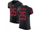 Nike San Francisco 49ers #25 Richard Sherman Black Alternate Men Stitched NFL Vapor Untouchable Elite Jersey