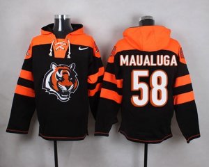 Nike Cincinnati Bengals #58 Rey Maualuga Black Player Pullover NFL Hoodie