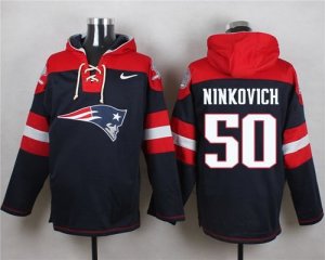 Nike New England Patriots #50 Rob Ninkovich Navy Blue Player Pullover Hoodie