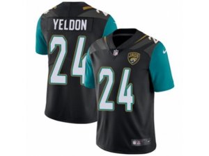 Nike Jacksonville Jaguars #24 T.J. Yeldon Vapor Untouchable Limited Black Alternate NFL Jersey