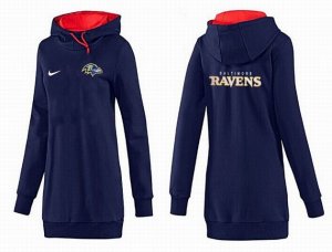 Women Baltimore Ravens Logo Pullover Hoodie-097