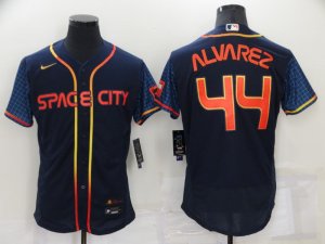 Astros #44 Yordan Alvarez Navy Nike 2022 City Connect Flexbase Jerseys
