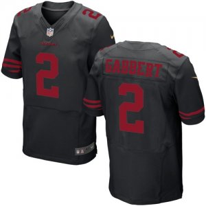 Mens NFL Kickoff-San Francisco 49ers #2 Blaine Gabbert Black Elite Jersey