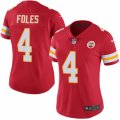 Women's Nike Kansas City Chiefs #4 Nick Foles Limited Red Rush NFL Jersey