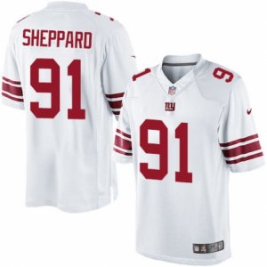 Men\'s Nike New York Giants #91 Kelvin Sheppard Limited White NFL Jersey
