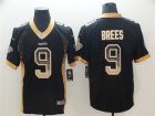 Nike Saints #9 Drew Brees Black Drift Fashion Limited Jersey