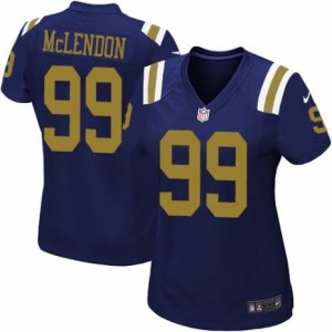 Women\'s Nike New York Jets #99 Steve McLendon Limited Navy Blue Alternate NFL Jersey