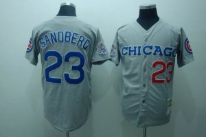 mlb chicago cubs #23 sandberg m&n grey