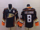 NHL Anaheim Ducks #8 Teemu Selanne black Stitched Jerseys