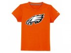 nike Philadelphia eagles authentic logo youth T-Shirt orange
