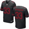 Mens Nike San Francisco 49ers #33 Rashard Robinson Elite Black Alternate NFL Jersey