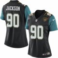 Womens Nike Jacksonville Jaguars #90 Malik Jackson Black NFL Jersey