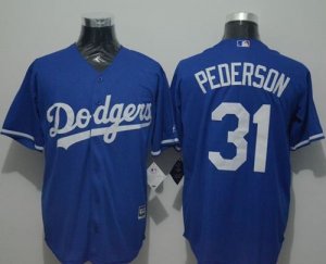 Los Angeles Dodgers #31 Joc Pederson Blue New Cool Base Stitched Baseball Jersey