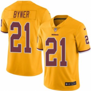 Mens Nike Washington Redskins #21 Earnest Byner Limited Gold Rush NFL Jersey