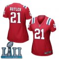 Nike Patriots #21 Malcolm Butler Red Wo 2018 Super Bowl LII Game Jersey