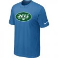 New York Jets Sideline Legend Authentic Logo T-Shirt light Blue