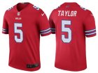 Mens Buffalo Bills #5 Tyrod Taylor Red Color Rush Legend Jersey