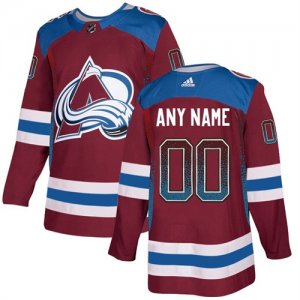 Colorado Avalanche Red Men\'s Customized Drift Fashion Adidas Jersey