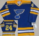 nhl St.Louis Blues #24 Federko Blue(CCM Throwback)