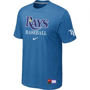 Tampa Bay Rays light Blue Nike Short Sleeve Practice T-Shirt