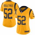 Women's Nike Los Angeles Rams #52 Alec Ogletree Limited Gold Rush NFL Jersey