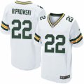Mens Nike Green Bay Packers #22 Aaron Ripkowski Elite White NFL Jersey