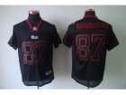 Nike NFL New England Patriots #87 Rob Gronkowski Lights Out Black Elite Jerseys