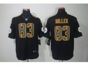 Nike NFL Pittsburgh Steelers #83 Heath Miller black jerseys[Impact Limited]