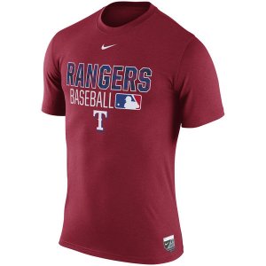 MLB Men\'s Texas Rangers Nike 2016 AC Legend Issu T-Shirt - Red