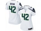 Women Nike Seattle Seahawks #42 Arthur Brown Game White NFL Jersey