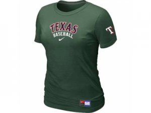 Women Texas Rangers Nike D.Green Short Sleeve Practice T-Shirt