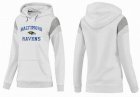 Women Baltimore Ravens Logo Pullover Hoodie-038