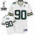 Green Bay Packers #90 B.J. Raji 2011 Super Bowl XLV Jersey White