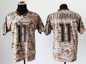 2013 Nike NFL Arizona Cardinals #11 Larry Fitzgerald Camo NFL Elite USMC Jersey(USA)