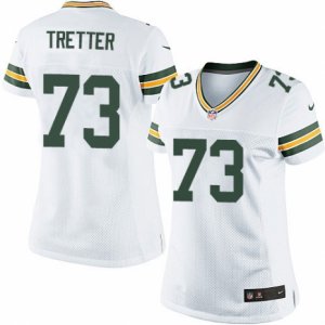 Women\'s Nike Green Bay Packers #73 JC Tretter Limited White NFL Jersey