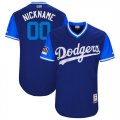 Dodgers Royal 2018 Players Weekend Authentic Mens Custom Jersey