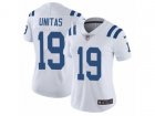 Women Nike Indianapolis Colts #19 Johnny Unitas Vapor Untouchable Limited White NFL Jersey